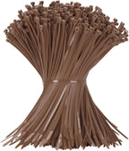 12 Inch Zip Ties Brown 1000 PCS, 50 Lbs- Heavy Duty Tensile Strength, Nylon PA66 UV Resistant Cable Ties for Indoor and Outdoor Use - Ideal for object bundling and fastening