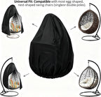 Heavy-Duty 210D Oxford Swing Cover-Waterproof UV-Resistant and Windproof Hammock with Drawstring(Double(200cm*230cm))