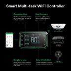 VIVOSUN Smart Air Filtration PRO G8 Kit 8", AeroZesh G8 Inline Duct Fan w/GrowHub E42A Temp. Humidity WiFi-Controller, Carbon Filter & Ducting, Cooling & Ventilation System for Grow Tent, Hydroponics