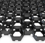 Standartpark Vodaland Permeable Pavers - HexPave Grass & Gravel Permeable Paver System - 100% Recycled PPE Plastic Pavers, Handles 27,000 lbs, 1" Depth, 1450 s.f / 488 Units
