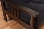 Kodiak Furniture Monterey Queen-size Futon, Espresso Finish with Oregon Trail Java Mattress