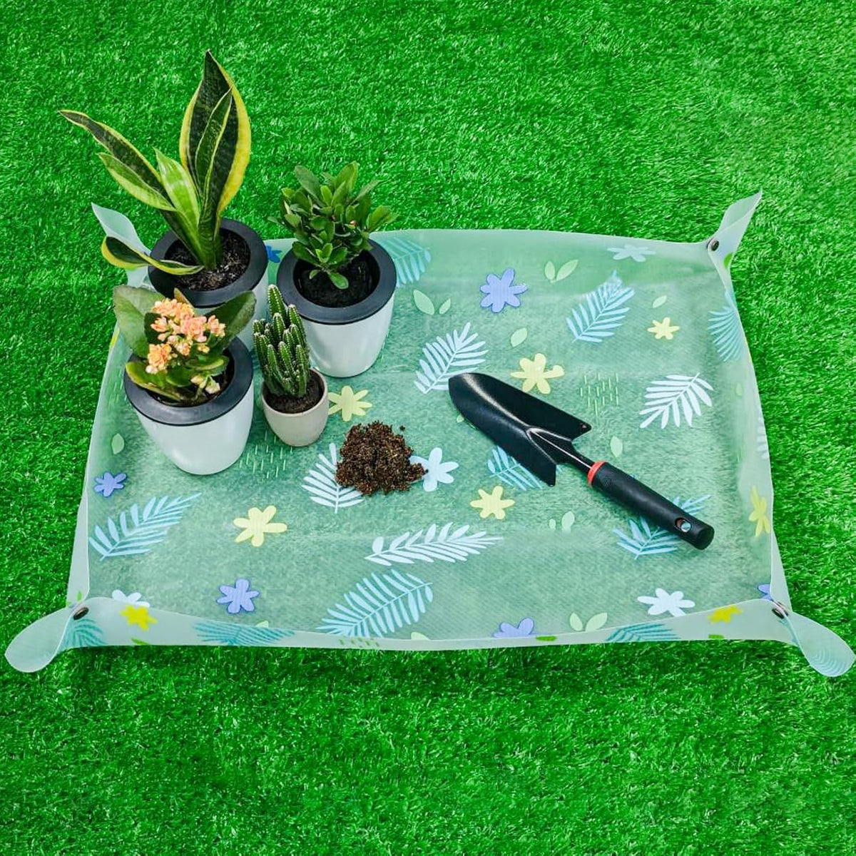 Herda 32.4" Repotting/Potting Soil Mat for Indoor Plants,Thicker Potting Tray for House Plants, Succulents,Cactus, Pots, Soil,Bonsai Tool,Gardening Accessories Plant Lovers Gifts (32.4"x 23.3")