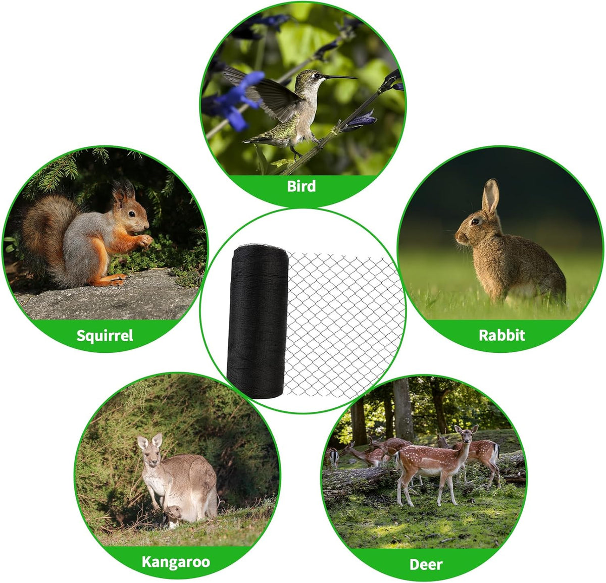 Woven Bird Netting 30X30 FT, 1/2" Mesh, Strong Bird Net Protect Fruit Trees, Blueberry, Vegetables, Strawberry Plants, Garden Netting Pest Barrier, Against Deer, Squirres, Small Critters