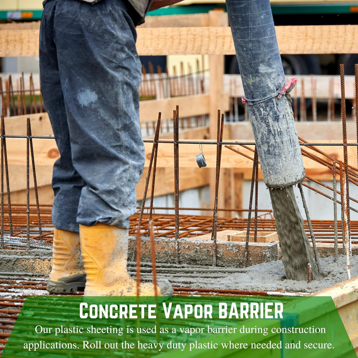 Farm Plastic Supply - Concrete Vapor Barrier - 20 mil Heavy Duty Polyolefin Sheeting, Painters Tarp, Roll (12' x 150'), Blue