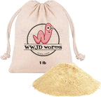 Food for Worms - Mineral-Rich Earthworm Chow, Boosts Composting Efficiency and Promotes Healthy Worms - Nutrient Blend Worm Food for Nightcrawlers & Red Wigglers, 1 Pound