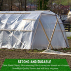 Farm Plastic Supply - 6 Mil White Plastic Sheeting - Overwintering Film, 6 Mil White Plastic Film, Greenhouse Plastic, Durable Plastic Sheeting (32' x 100')