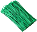 Tangyinrd 300 pcs 5 inch Green Plastic Twist Ties, Cable Ties, for Bags, Gardening Tools
