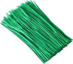 Tangyinrd 300 pcs 5 inch Green Plastic Twist Ties, Cable Ties, for Bags, Gardening Tools