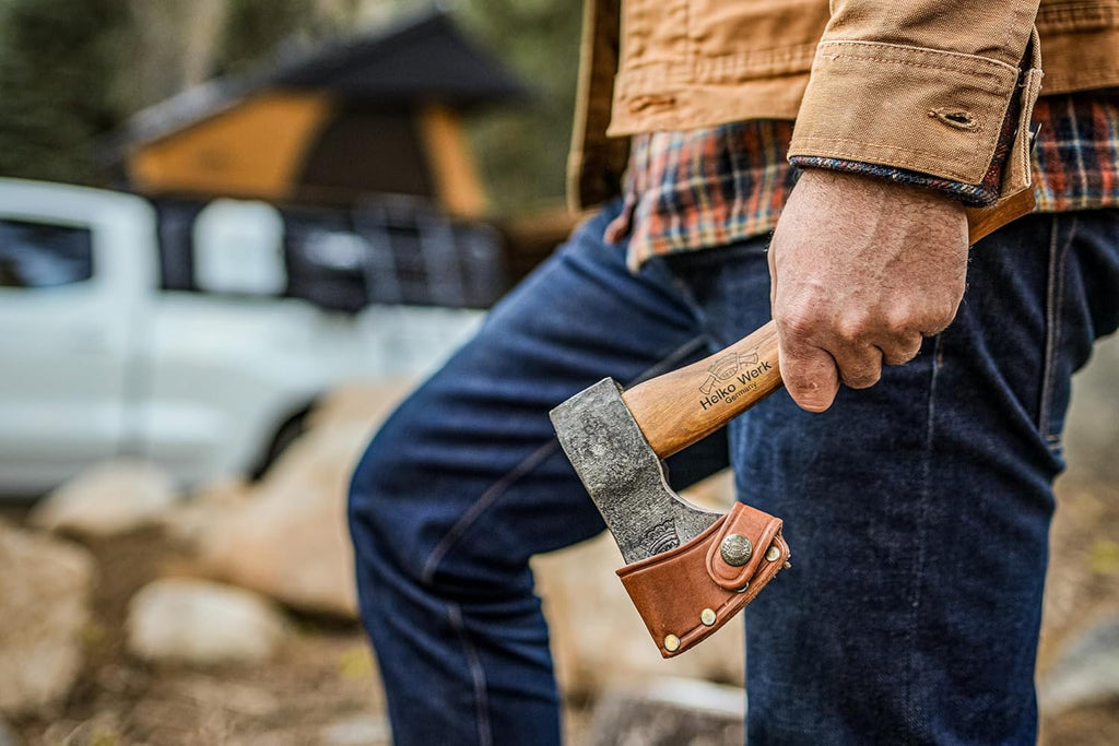 1844 Helko Werk Germany Traditional Wölfling Hatchet - Made in Germany Compact Ultralight Bushcraft Backpacking Hand-Forged Hatchet Head 0.75 lbs, Handle 10.5 in (Wölfling) #11325