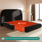 YITAHOME King Size Bed Frame,Soft Cloud Bed with Footboard, Rounded Corners