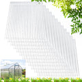 Tatuo 24 Pack 4' X 2' X 0.16'' Polycarbonate Greenhouse Panels Polycarbonate Sheets Twin-Wall Roof Panels Waterproof UV Protected Clear Corrugated Plastic Roofing for Greenhouse Replacement