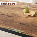 78.7" Industrial Dining Table for 6-8, Vintage Kitchen Table with Sturdy Metal Frame, Rectangular Dinner Tables for Kitchen, Dining Room, Living Room