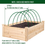 MAXPACE Greenhouse Hoops for DIY Grow Tunnels Less Than 2.7ft Wide, Rust-Free Fiberglass Support Hoops Frame for Garden Fabric, Plant Support Garden Stakes, Gardening Supplies, 50pcs