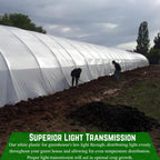 Farm Plastic Supply - String Reinforced 4 Year UV Resistant 10 mil White Greenhouse Plastic Sheeting - 4 Year UV Resistant Polyethylene Greenhouse Film, Hoop House Green House Cover (16' x 75')