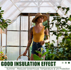 Tatuo 5 Pack 6' x 2' x 0.16'' Polycarbonate Greenhouse Panels Polycarbonate Sheets Twin-Wall Roof Panels Waterproof UV Protected Clear Corrugated Plastic Roofing for Greenhouse Replacement
