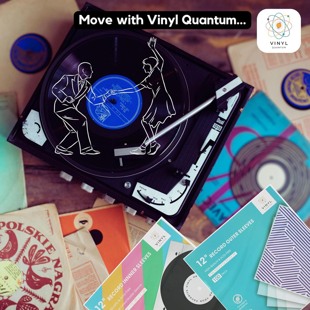 100 Pieces 12.79" x 12.79" Record Outer Sleeves Acid Free 3 Millimeter Thick Clear & Wrinkle Free