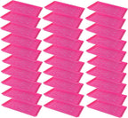 SUNPACK 10" x 20" Heavy Duty Shallow Plastic Seed Starting Tray, Magenta, 1" (Pack of 30) - Lined with Drainage Holes for Excess Water and Aeration, Ideal for Greenhouses or Indoor Gardening