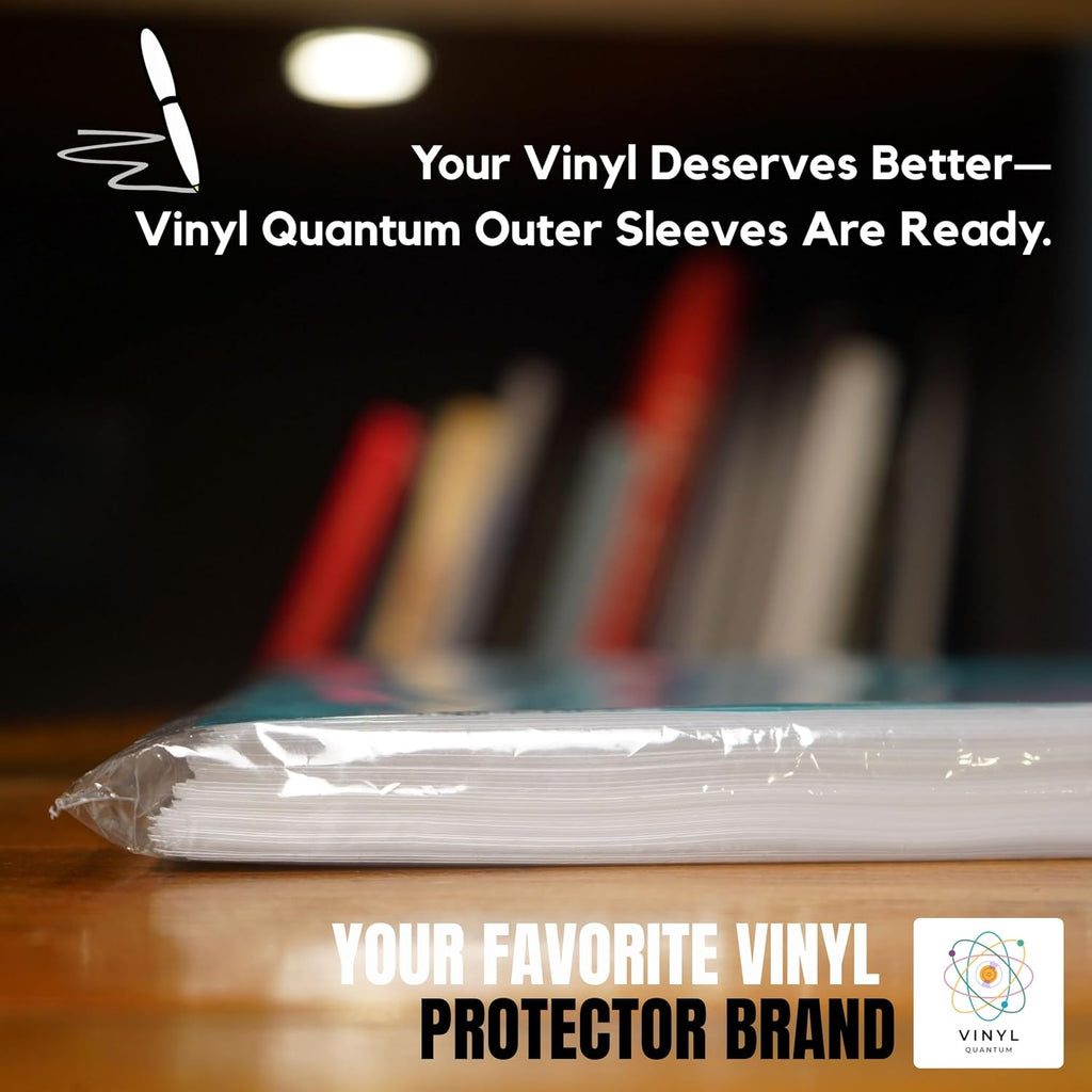 100 Pieces 12.79" x 12.79" Record Outer Sleeves Acid Free 3 Millimeter Thick Clear & Wrinkle Free