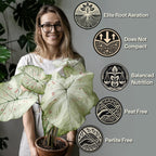 Craft Aroid Potting Mix- Elite Alocasia, Philodendron, Monstera Soil Mix, Chunky, Well Draining Potting Soil for Indoor Plants, All Tropical Plants & Houseplants, Peat Free 12QT