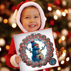 3D Snowman Wind Spinners for Yard and Garden Christmas Decor 12 Inch Outdoor Metal Stainless Steel Wind Spinner Unique Gift Xmas Wind Sculptures