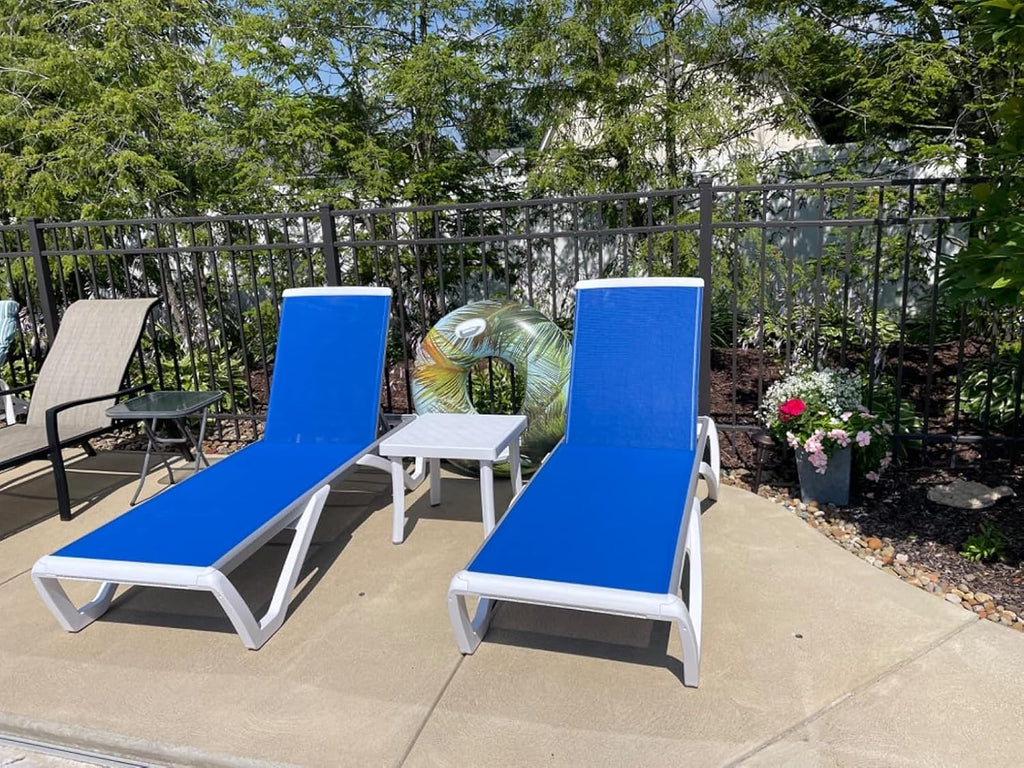 Domi Pool Patio Lounger Chair Outdoor Chaise Lounge Chair