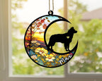 Personalized Dog Memorial, Custom Name Border Collie Dog Christmas Ornament with Name, Custom Breeds, Pet Loss Light Catcher, Gifts for Lovers Loss of Pet Sympathy on Mothers Day Christmas