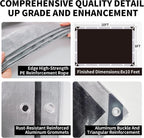 Tarp Heavy Duty 8x10ft Waterproof Tarps,10mil Uv Resistant,Multipurpose Silver/Black Tarps for Cars,Camping,Roof,Ship,Garden.by-MVPNET