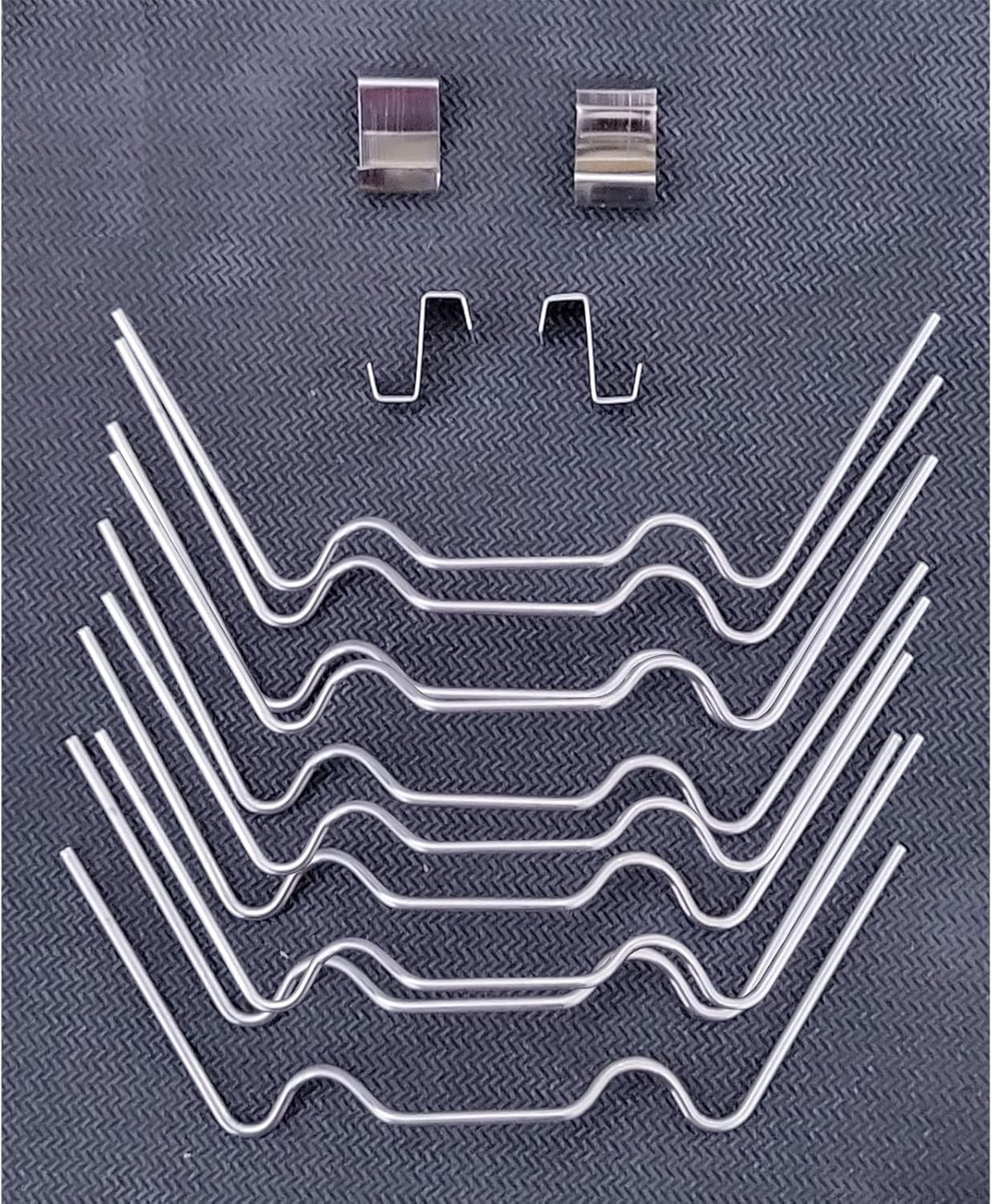 100x Thick Stainless Steel "W" Wire "Z" Fixing Elite Greenhouse Repair Glazing Clips (50x W Glazing Clip and 50x Z Fixing Clip)