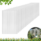 DGSL 6 Pcs Polycarbonate Greenhouse Panels, 4' x 2' x 0.16'' Twin-Wall Panels, Polycarbonate Sheet for All Weather Outdoor Garden and Greenhouse Covering