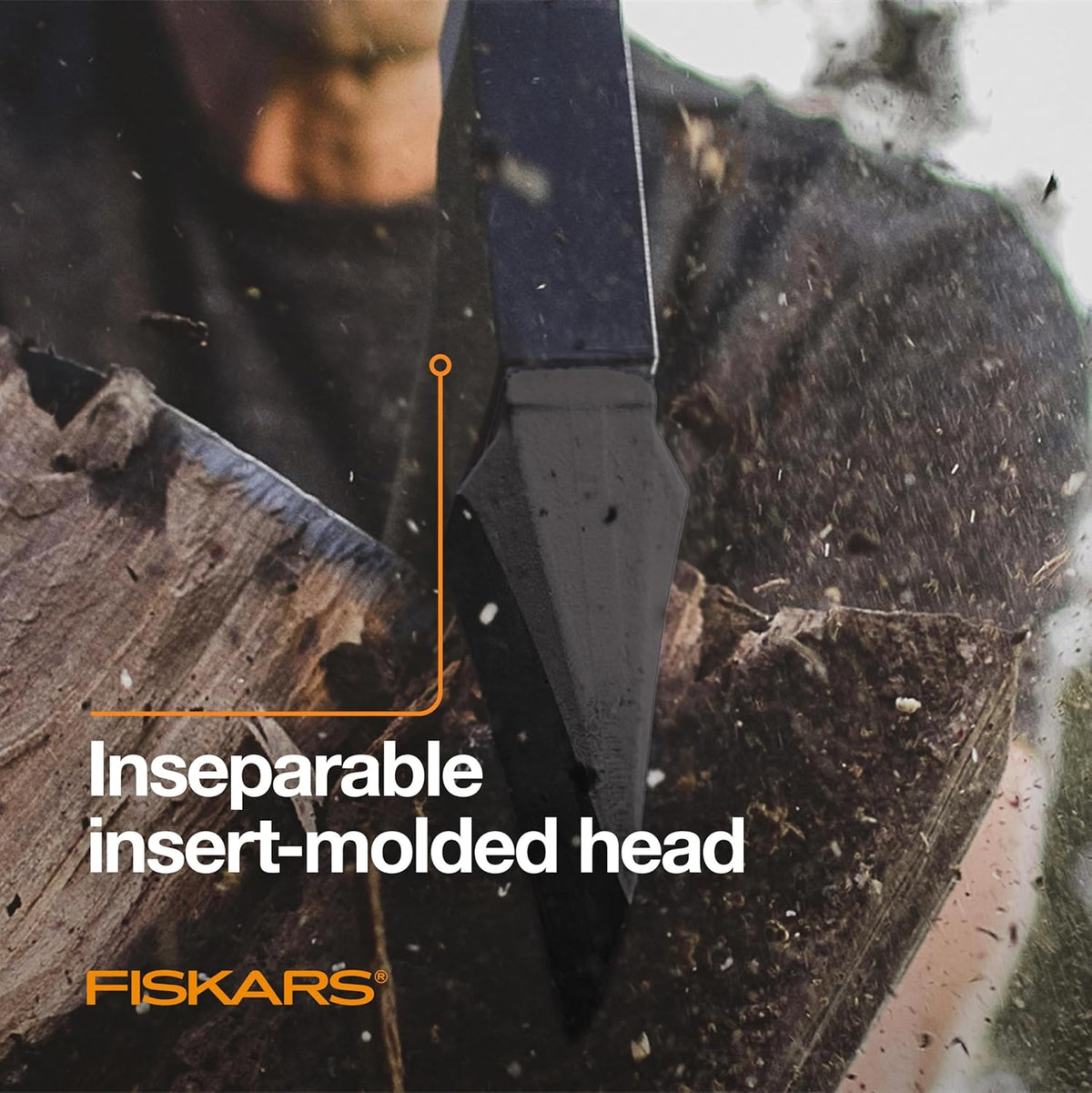 Fiskars X15 Splitting Axe, Tree Branch Cutter and Wood Splitter (23.5-Inch Axe) with Shock-Absorbing Handle