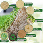 1 Roll 10" X 157" Microgreen Grow Mat Natural Fiber Grow Mats Microgreens Grow Kit Hydroponic Pads Indoor Organic Production for Microgreen Starter Tray Wheatgrass Sprouts