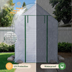 Greenhouse for Outdoors, Small Greenhouse, Walk-in Greenhouses with 3 Tiers 8 Shelves, PE Cover, Heavy Duty Plant Greenhouses for Garden and Backyard