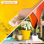 Repotting Mat for Indoor Plant Transplanting and Potting Soil Mess Control Portable Succulent Planting Potting Tray Gardening Gifts for Women Men Plant Lover Gifts (Orange 27" x 27")