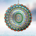 Mandala Rich Love Wind Spinner - 3D Kinetic Wind Spinners | 12″ Laser Cut Stainless Steel Hanging Sculpture & Catcher for Outdoor Garden Yard Decor | Mandala Gifts for Mom, Dad, Women, Men