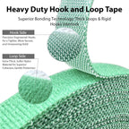 4 Rolls Plant Ties, Adjustable Garden Tape for Plant Twist Ties, Reusable Thicker Support for Growing Green Tape, Strong Grip, Tomato Vines Indoor Outdoor, 50 Ft X 0.47 Inch