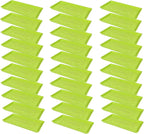 SUNPACK 10" x 20" Heavy Duty Shallow Plastic Seed Starting Tray, Lime Green, 1" (Pack of 30) - Lined with Drainage Holes for Excess Water and Aeration, Ideal for Greenhouses or Indoor Gardening