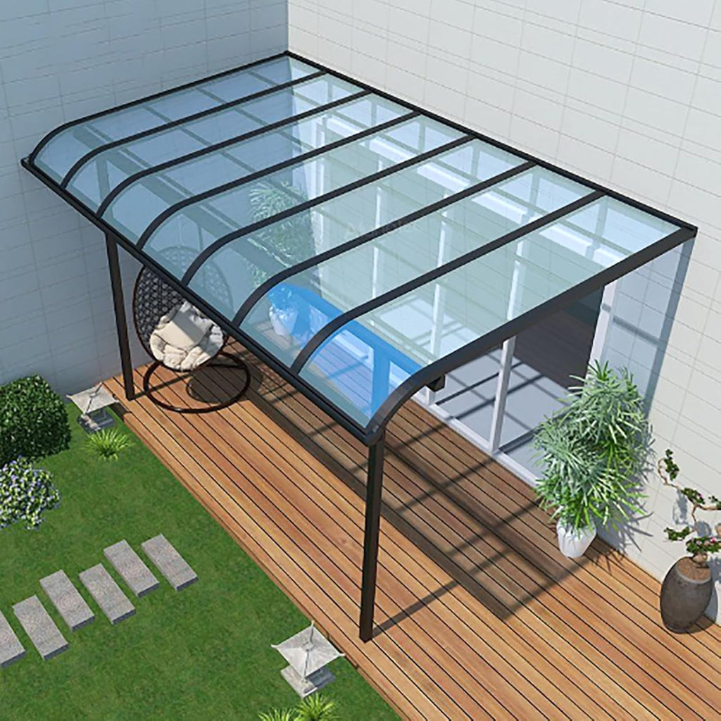 Daylighting Roof Panels Outdoor Sunshade Canopy Panels Greenhouse Panels Not Easy to Deform Easy to Assemble for Outdoor Shed Panels.(Transparent,2x19.7ft)