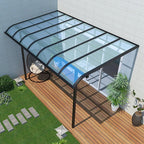Daylighting Roof Panels Outdoor Sunshade Canopy Panels Greenhouse Panels Not Easy to Deform Easy to Assemble for Outdoor Shed Panels.(Transparent,2x19.7ft)