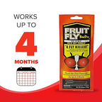 Fruit Fly BarPro – Vapor-Activated Insect Control Strip – Better Than Fruit Fly Traps – Kills Flies, Gnats, Roaches, Mosquitoes, and More – Odorless, 4 Month Protection