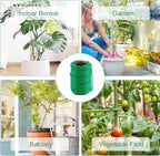 130 Feet Soft Plant Tie Green Twist Garden Ties for Plants Gardening Home Office Organization TPR Garden Ties Supplies with 2.5mm Diameter