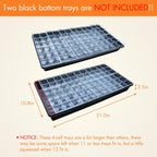 Gardzen 30 Pack 6-Cell Seed Starting Tray for Seedlings, Plant Starter Trays with Drainage Holes for Seed Germination, 5.4x3.7 inches, Clear