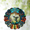 Hummingbird Outdoor Wind Spinners Decorations, Birthday Gifts for Women Mom Wife Grandma, 12 inch 3D Wind Sculptures for Indoor/Outdoor Decor, Yard Art, Garden Decorations