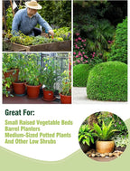 ANPHSIN 6 pcs Plant Covers Freeze Protection - 19.6in x 39.3in Winter Shrub Plant Protection Bags, Frost Blankets Cloths with Drawstring for Outdoor Garden Rose Bush Plants, Green