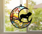 Personalized Dog Memorial, Custom Name Spanish Mastiff Dog Christmas Ornament with Name, Custom Breeds, Pet Loss Light Catcher, Gifts for Lovers Loss of Pet Sympathy on Mothers Day Christmas