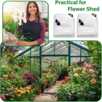 Berlune 3 Pack Clear Greenhouse Heavy Duty Tarp, 8 x 10 ft Clear Waterproof Cover, 14 Mil Plastic Mesh Cover UV Resistant Poly Tarp with Grommets for Gardening, Farming, Nursery Outdoor Event
