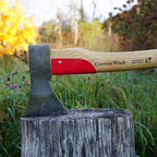 Forest Maul Wood Splitter Axe - 31” Tree Felling Wood Splitting Axe with Ash Handle and Steel Log Splitter Wedge Blade - German-Made Splitting Maul - Camping and Bushcraft Gear by Kings County Tools