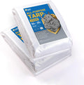 GUARD SHIELD Clear White Tarp Heavy Duty 20x20 Feet Waterproof for Greenhouse Outdoor Garden Poly Cover UV Resistant 3x3 Weave 10mil (2-Pack)