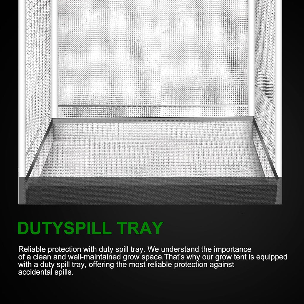 MELONFARM Small Grow Tent for Aerogarden，18”x18”x36” ，Hydroponics Growing System ，Highly Reflective 600D Diamond Mylar Canvas with Ventilation window and Floor Tray for Hydroponic Indoor Plant Growing