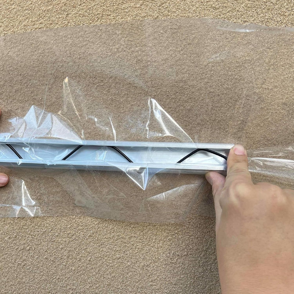 6.6 ft Set of 10 Greenhouse Spring Wire and Lock Channel Kit, PVC-Coated Wires and Aluminum Lock Channels for Greenhouse Plastic Film,Shade Cloth