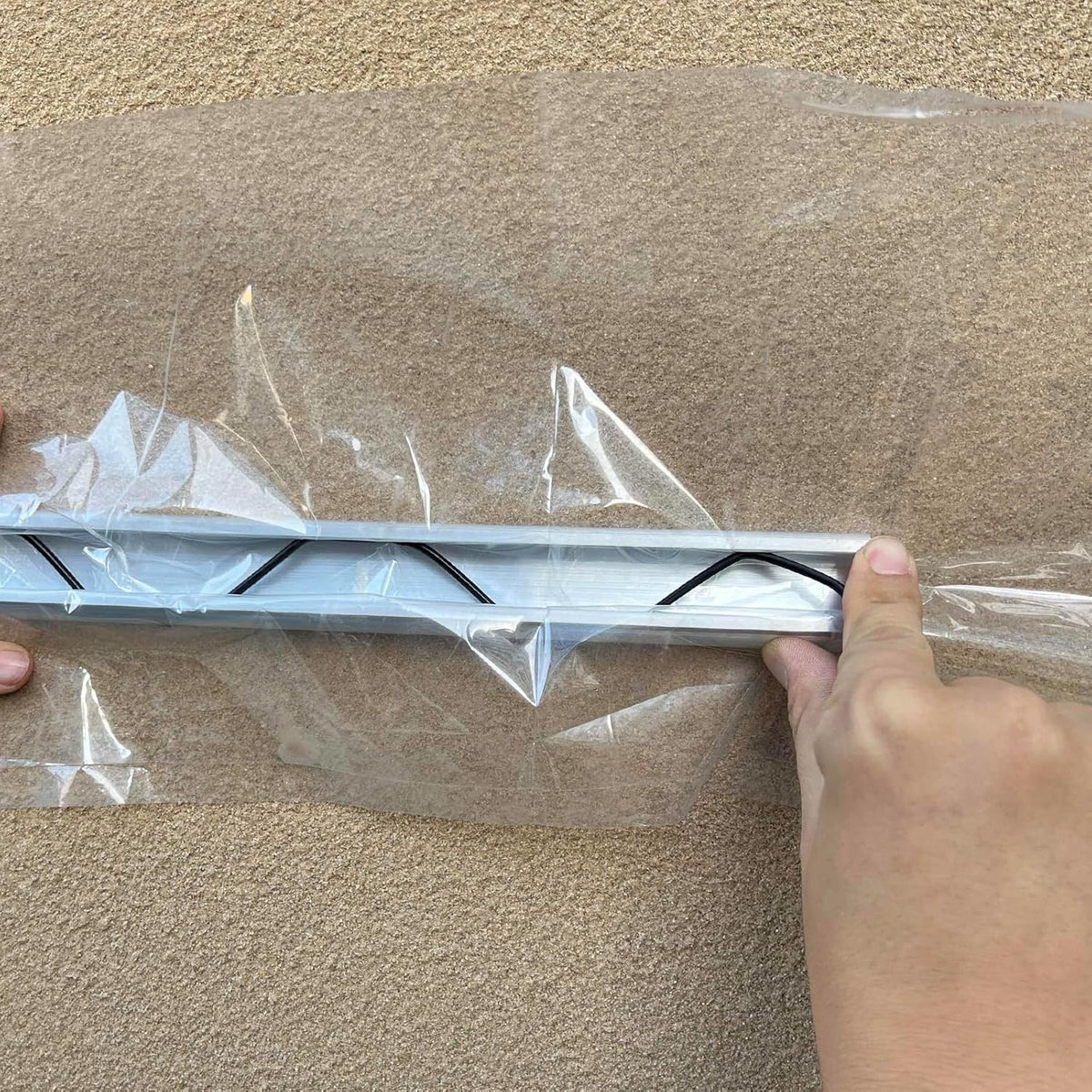 6.6 ft Set of 10 Greenhouse Spring Wire and Lock Channel Kit, PVC-Coated Wires and Aluminum Lock Channels for Greenhouse Plastic Film,Shade Cloth